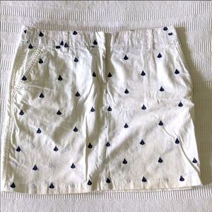 British Khaki nautical style skirt. Casual & fun